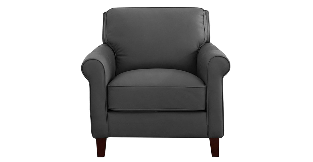 Laguna Leather Sofa Collection, Steel Gray
